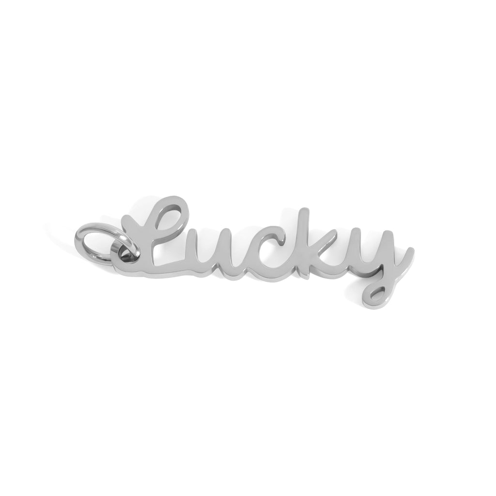 18K Gold Charm - Durable Stainless Steel Lucky Pendant 22mm Gift