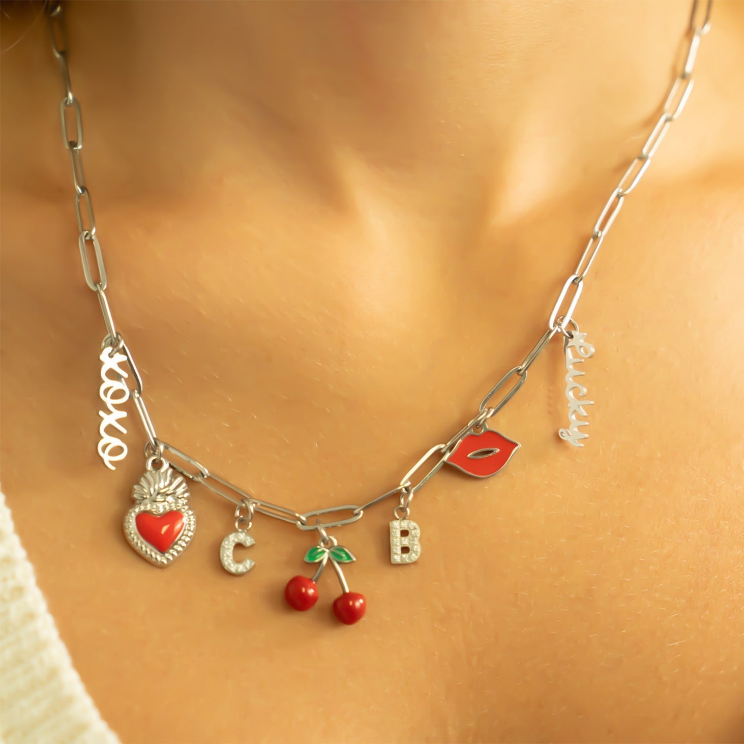 18K Gold Charm - Durable Stainless Steel Lucky Pendant 22mm Gift