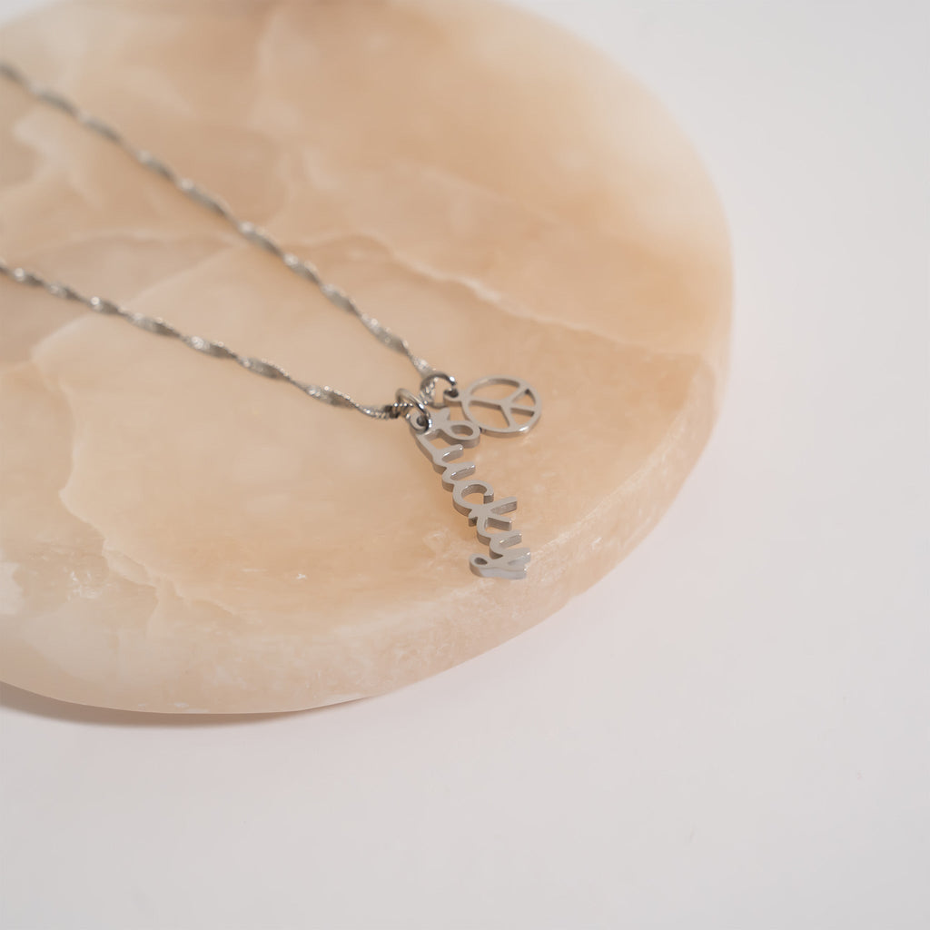 18K Gold Charm - Durable Stainless Steel Lucky Pendant 22mm Gift