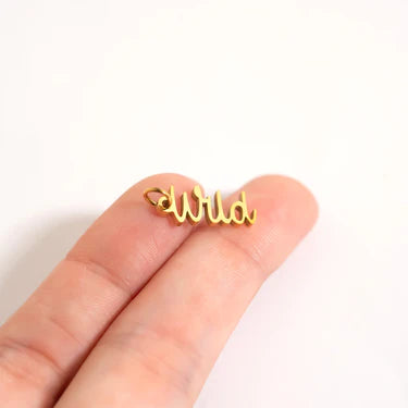 18K Gold PVD Stainless Steel Wild Charm