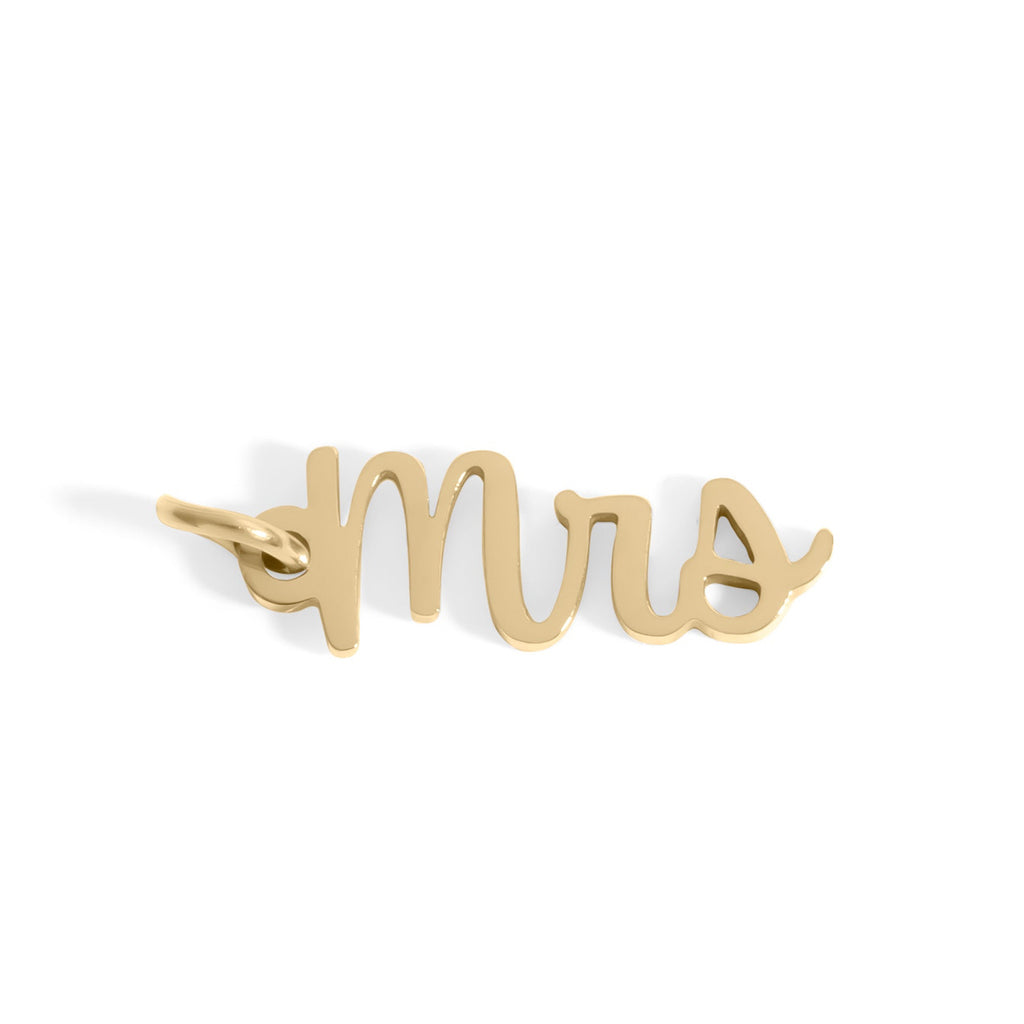 Mrs Charm Gold – Elegant 18K PVD Coated Stainless Steel Bridal Jewelry Gift