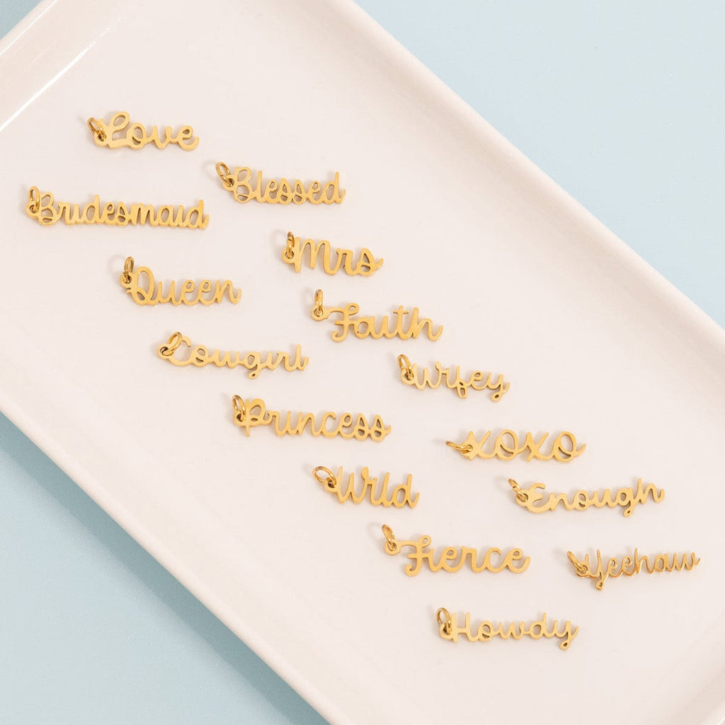 Gold Love Charm – 18K Gold Pendant | Hypoallergenic Stainless Steel Jewelry Gift