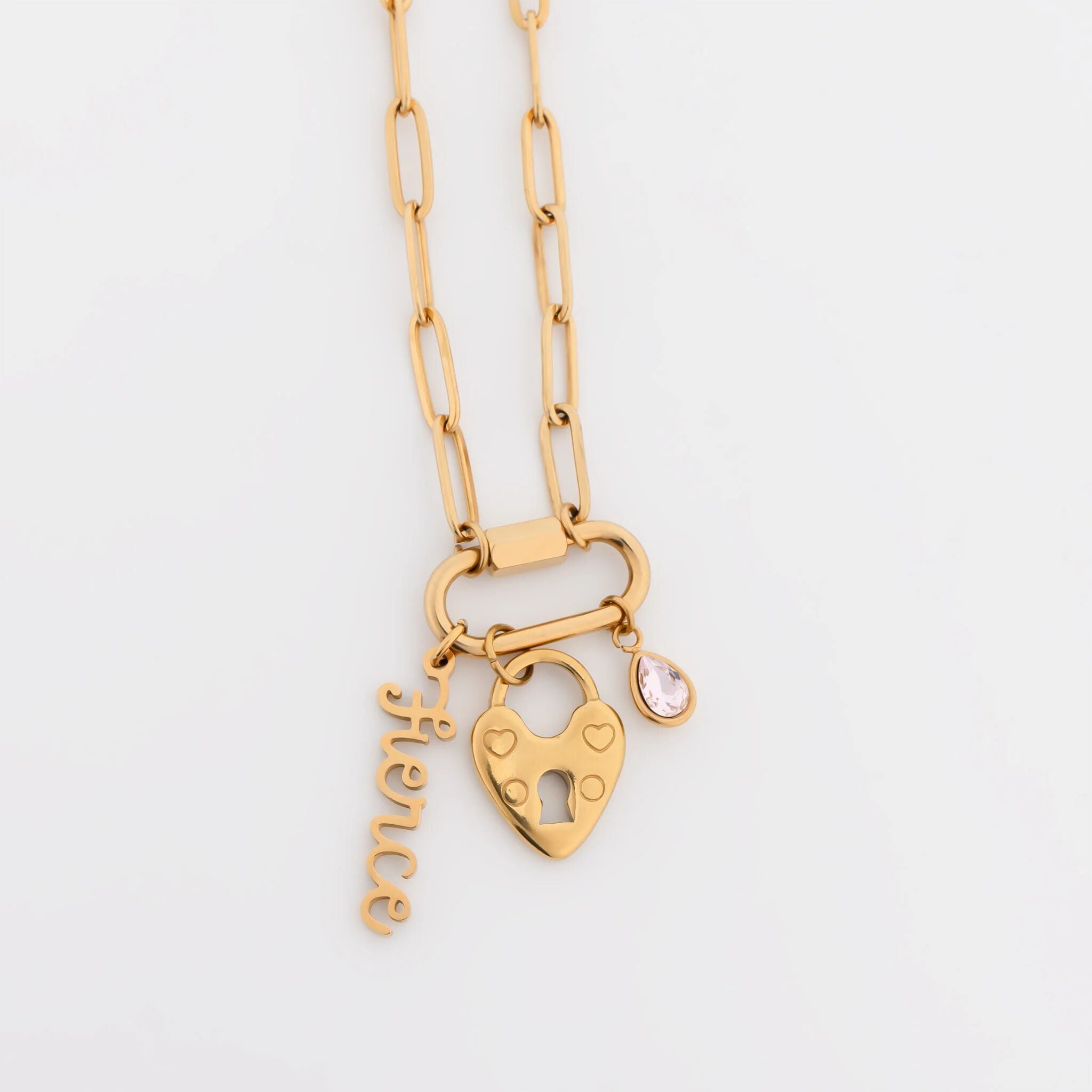 18K Gold Charm – Fierce Gold Pendant | Hypoallergenic Jewelry, Non Tarnish Finish