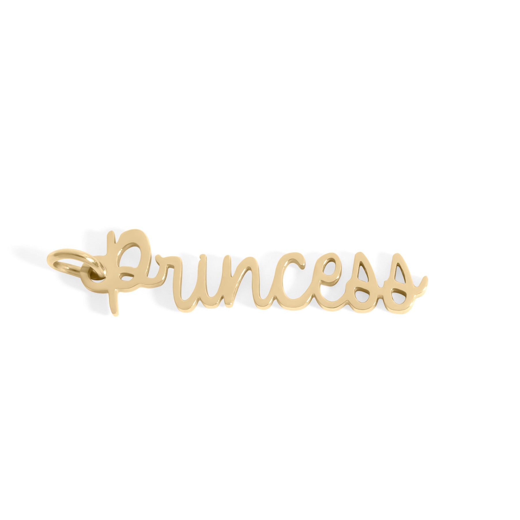 18K Gold Princess Charm – Waterproof Stainless Steel Pendant for Everyday Wear
