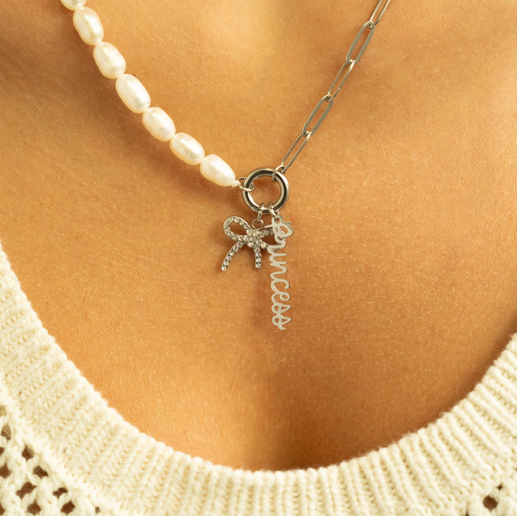 18K Gold Princess Charm – Waterproof Stainless Steel Pendant for Everyday Wear
