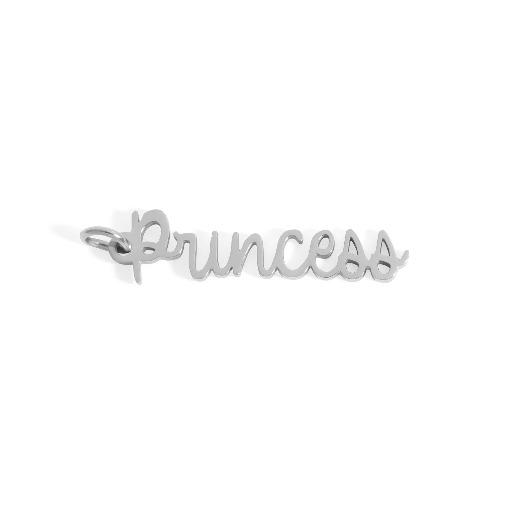 18K Gold Princess Charm – Waterproof Stainless Steel Pendant for Everyday Wear