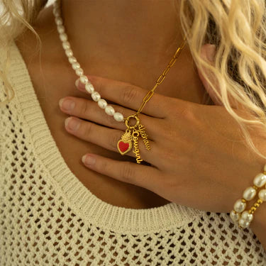 18K Gold Stainless Steel Cowgirl Charm