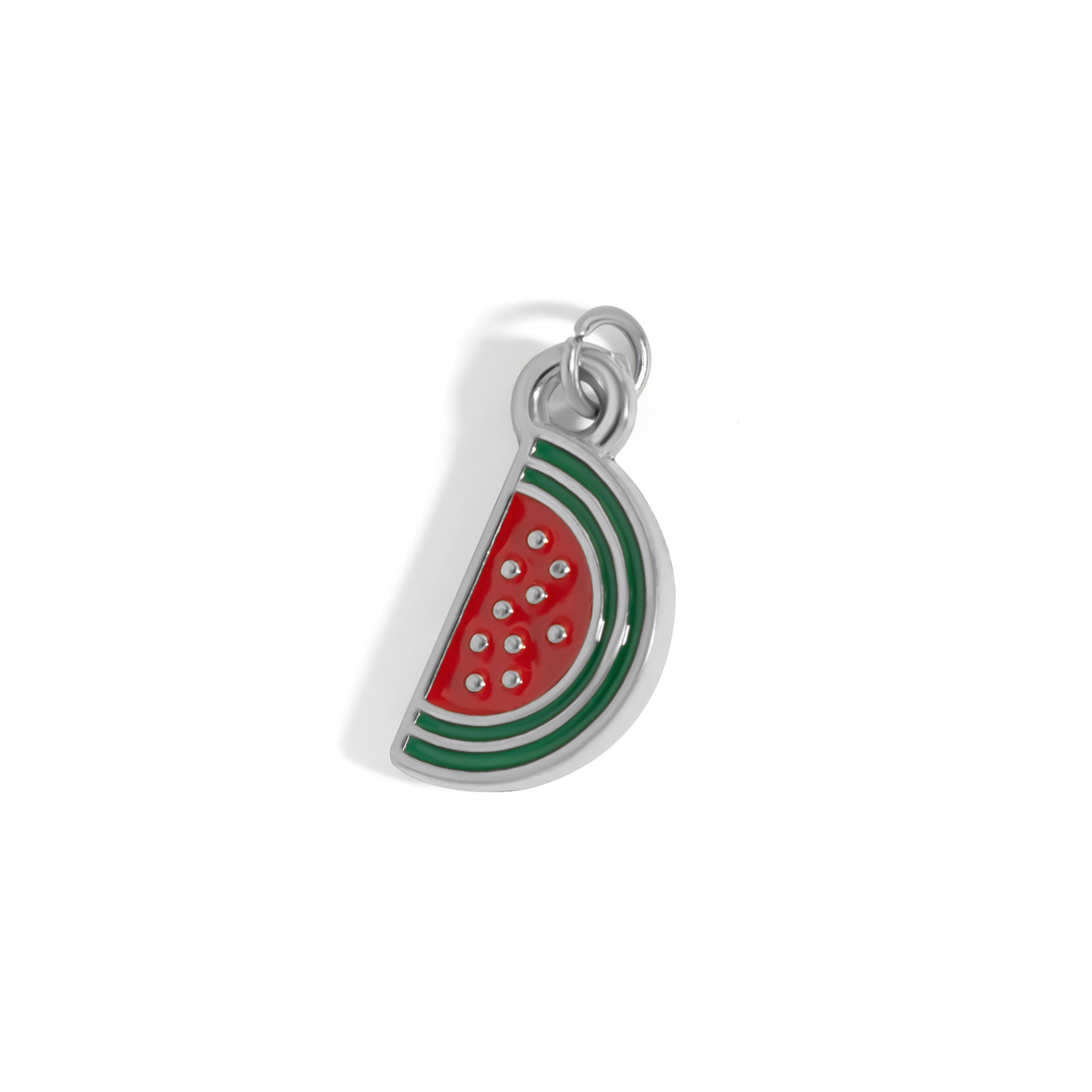 Gold Watermelon Charm – 18K Gold Jewelry | Red Enamel Stainless Steel Pendant