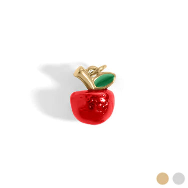 18K Gold Stainless Steel Apple Charm