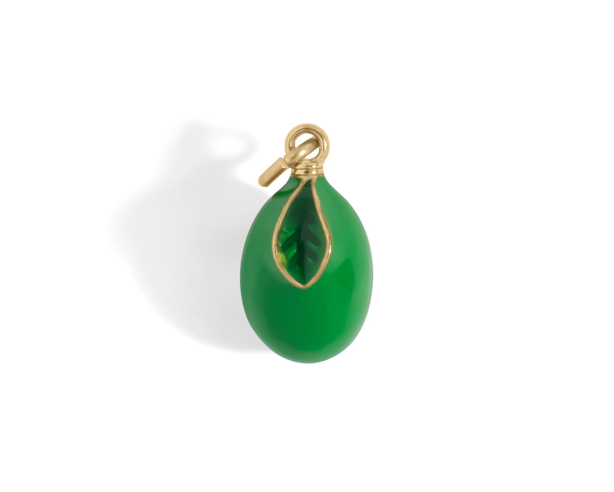 18K Gold Lime Charm – Stainless Steel Charm | Hypoallergenic Scratch Resistant Pendant