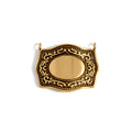Gold Belt Buckle Charm – 18K Gold Stainless Steel Hypoallergenic Jewelry Piece