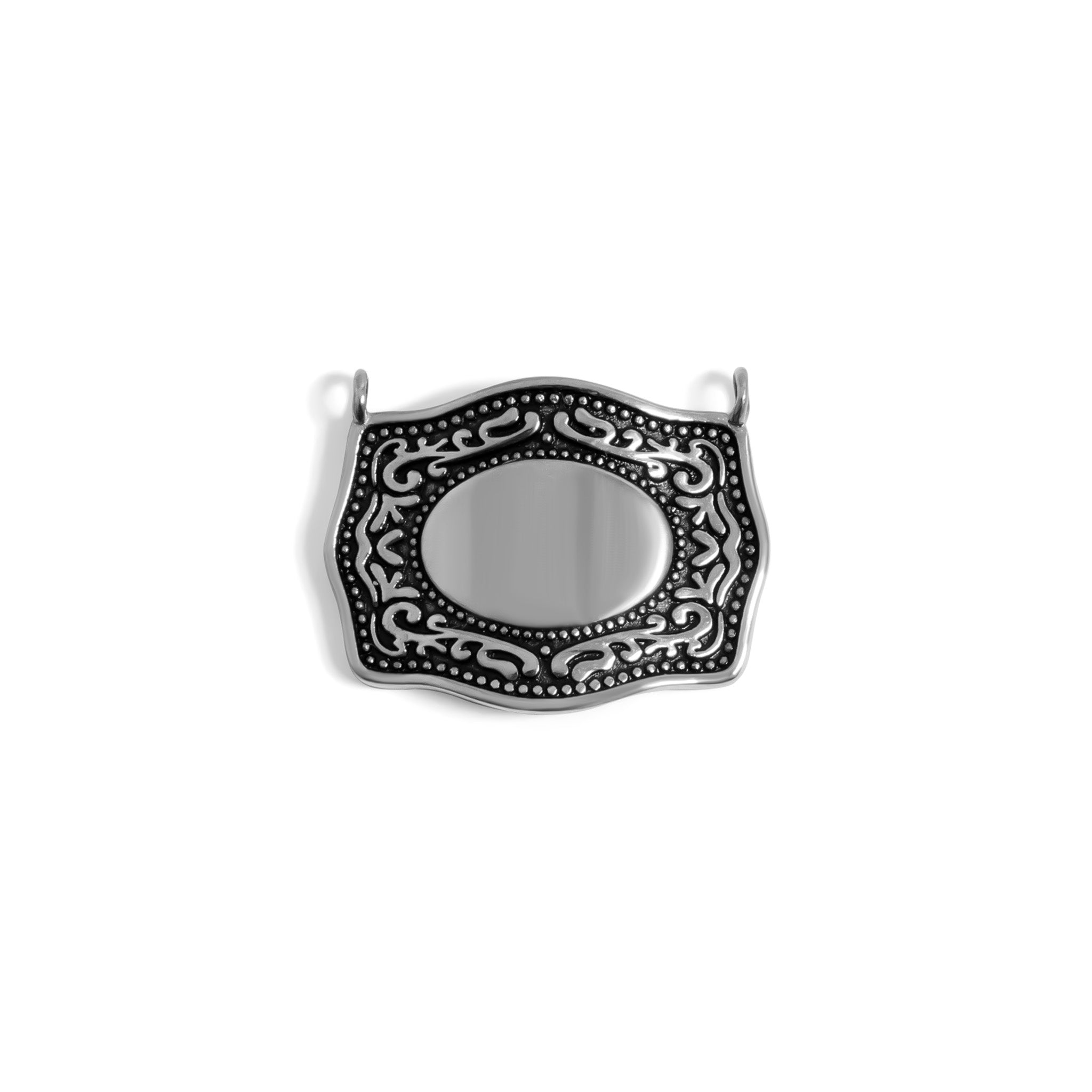 Gold Belt Buckle Charm – 18K Gold Stainless Steel Hypoallergenic Jewelry Piece