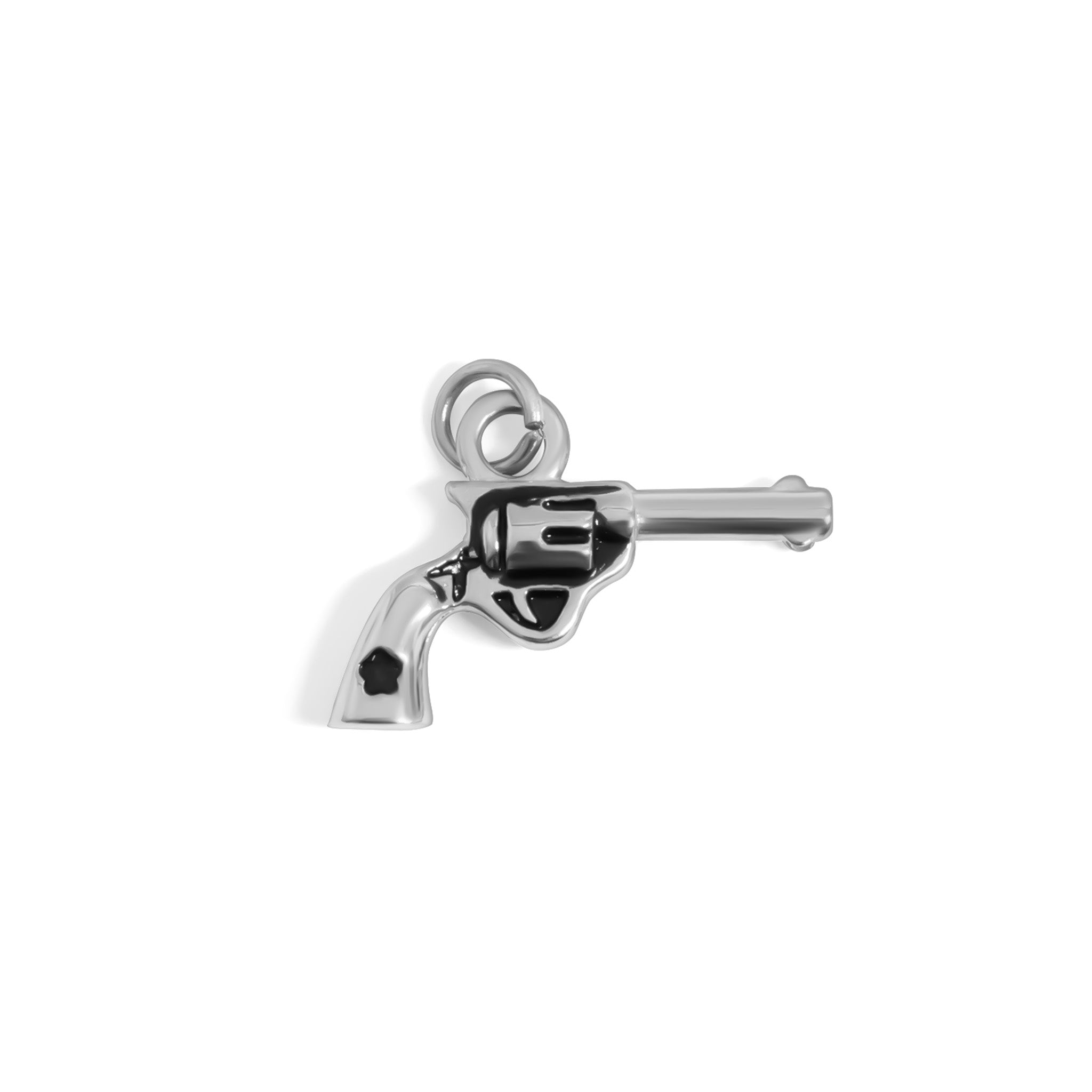 Western Gun Charm – 18K Gold Stainless Steel Bracelet Charm | Waterproof, Hypoallergenic