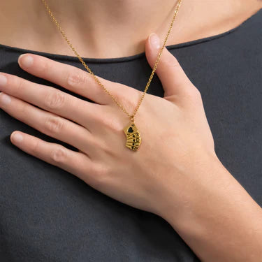 18K Gold PVD Stainless Steel Playing Cards Charm