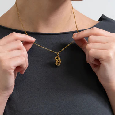 18K Gold PVD Stainless Steel Playing Cards Charm