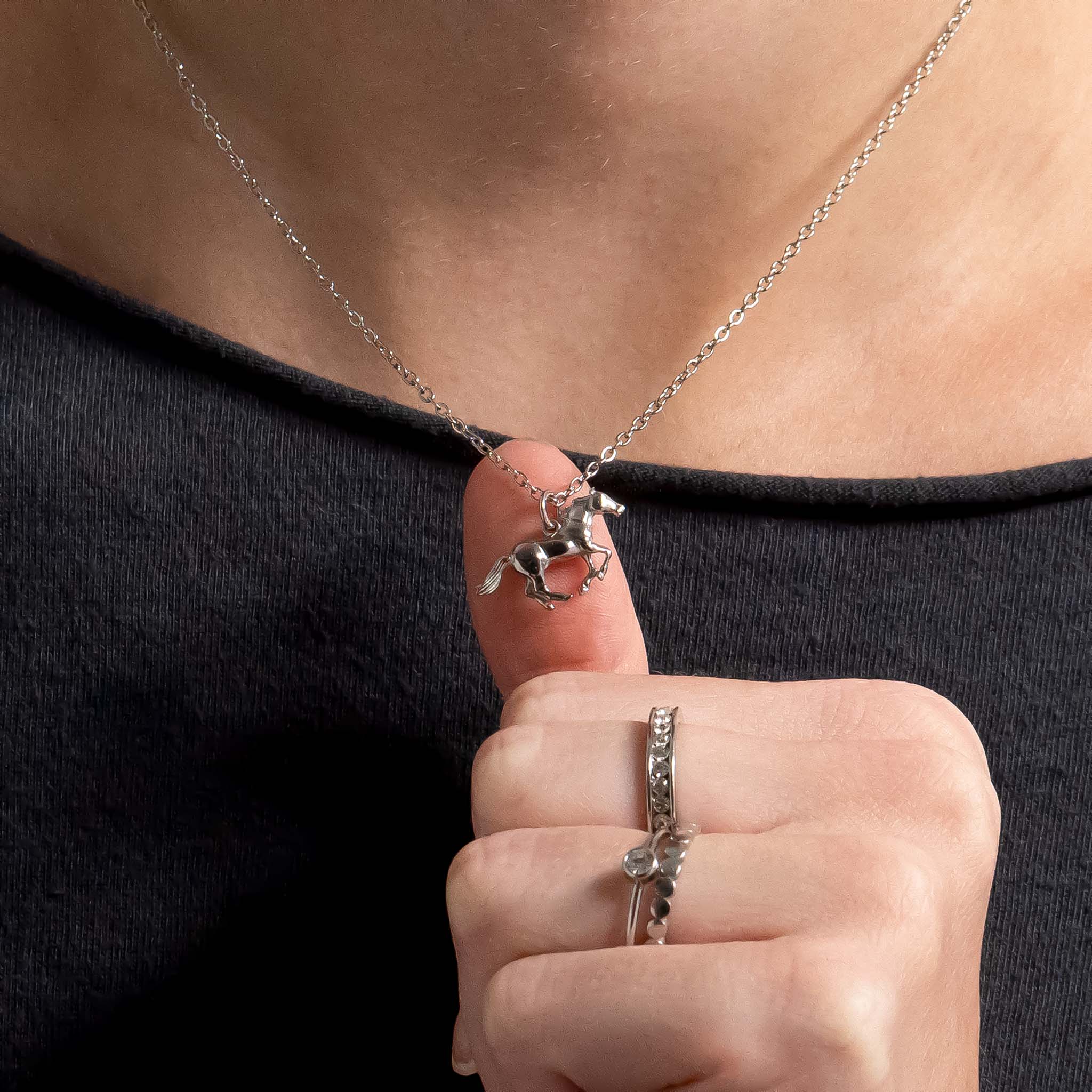 18K Gold Horse Charm – Durable Stainless Steel Charm with Gold PVD Coating