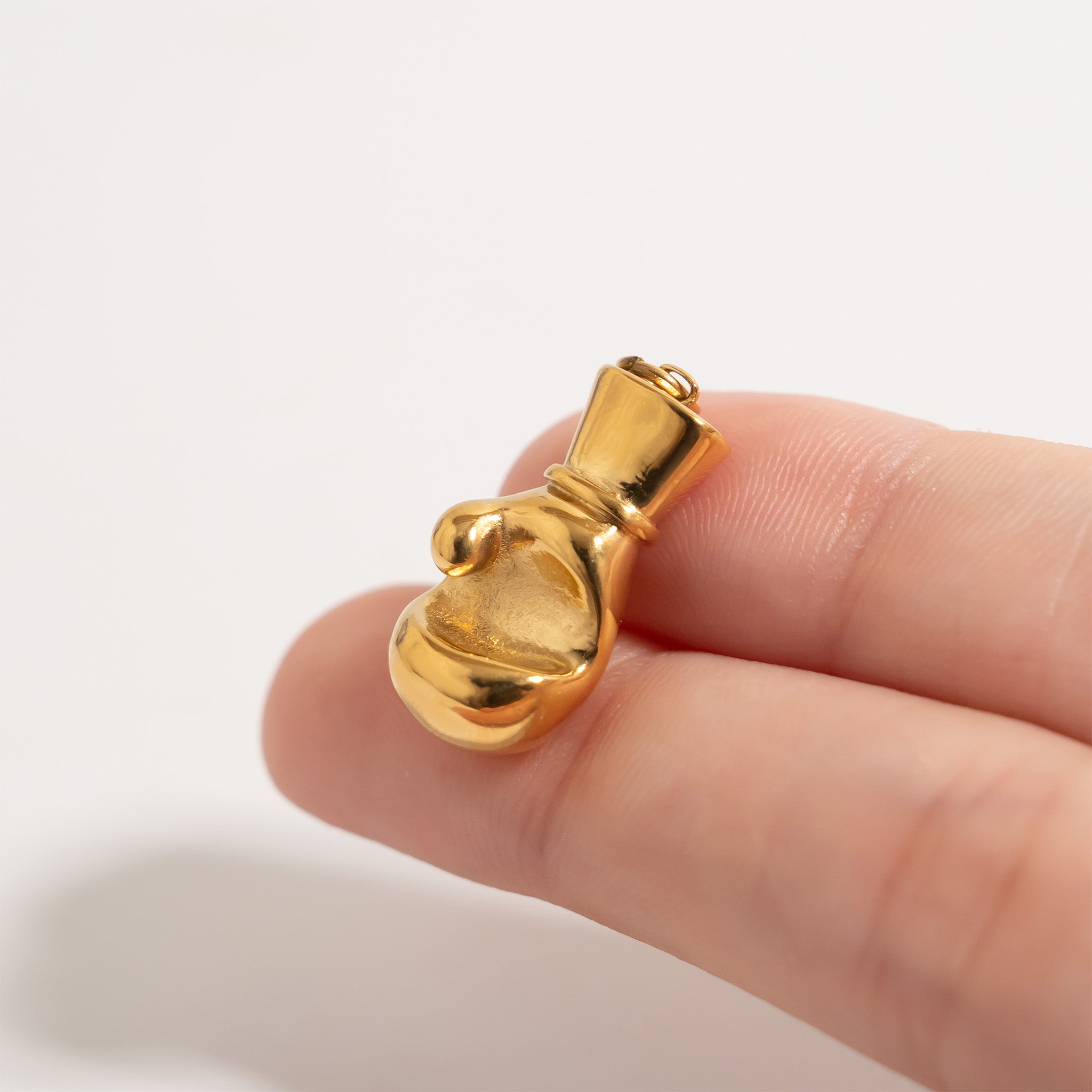 Boxing Glove Charm – 18K Gold Stainless Steel Hypoallergenic Jewelry Pendant