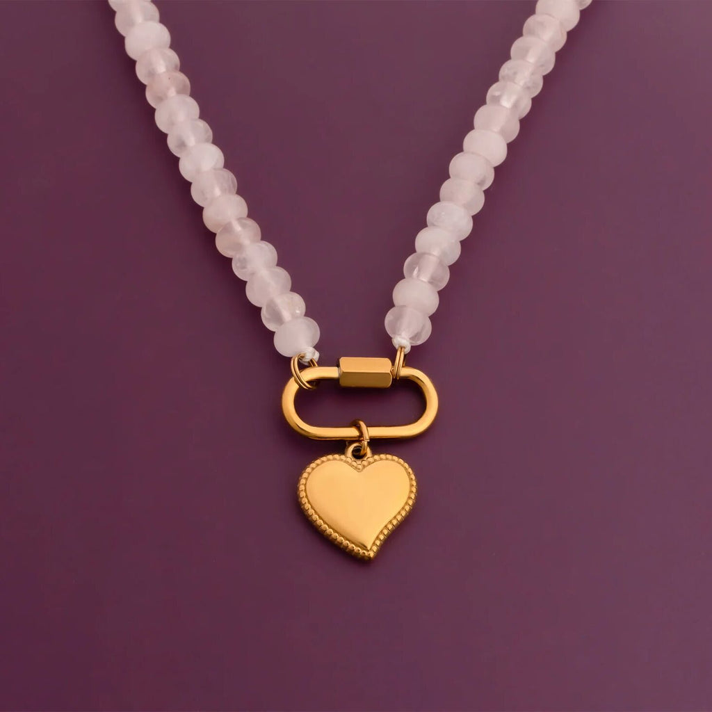 18K Gold Heart Charm – Durable Stainless Steel Pendant | Hypoallergenic Jewelry Gift