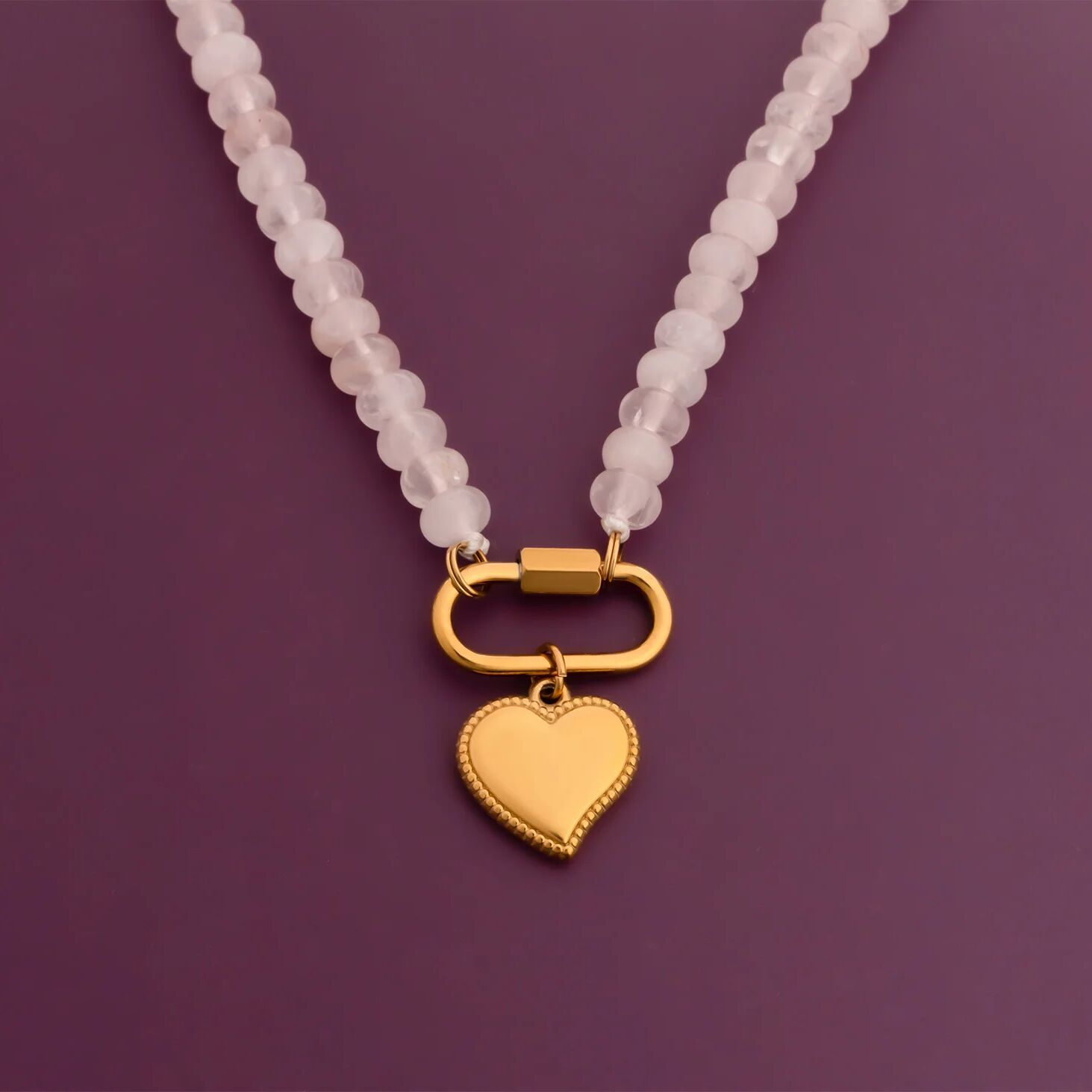 18K Gold Heart Charm – Durable Stainless Steel Pendant | Hypoallergenic Jewelry Gift
