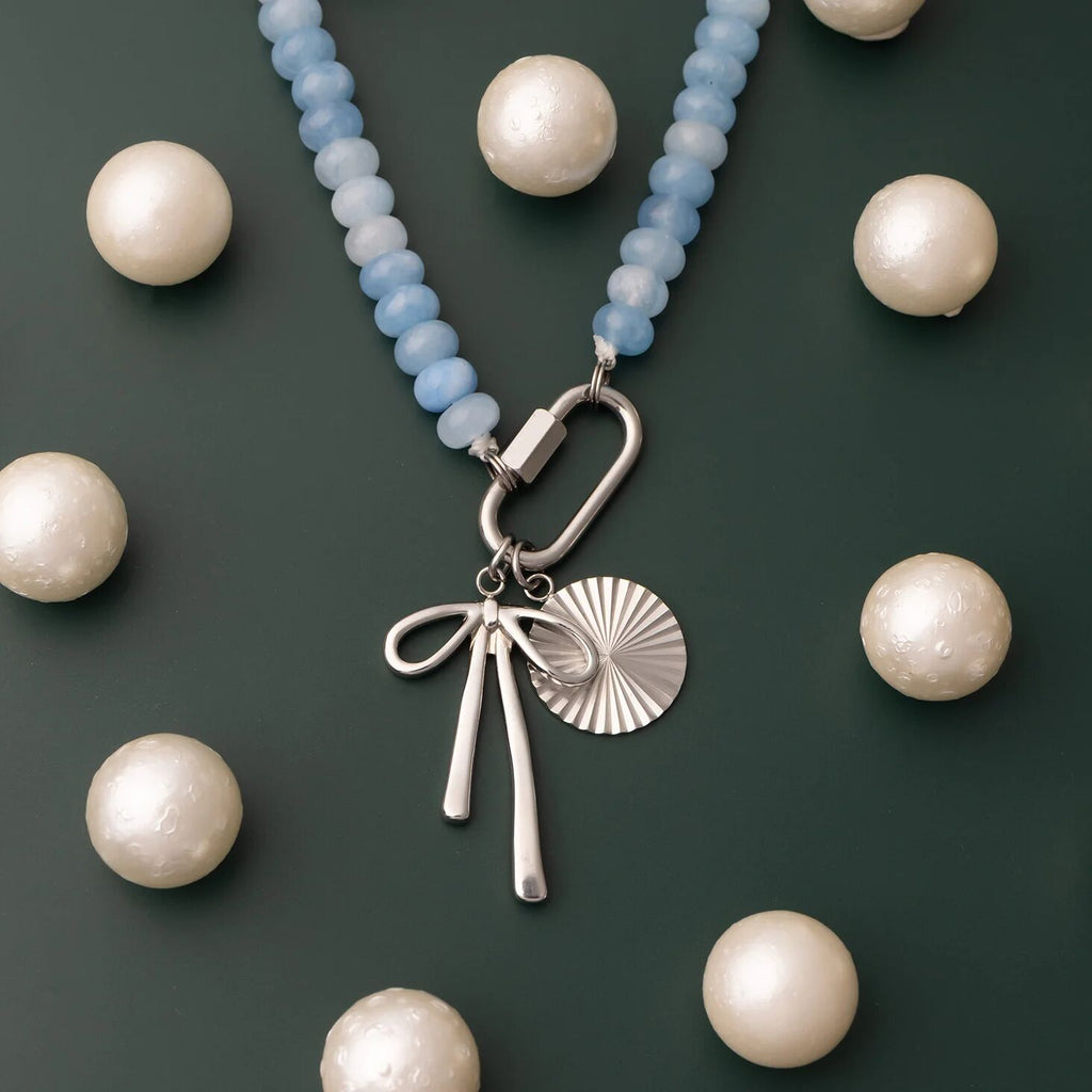 18K Gold Sunburst Charm – Polished Stainless Steel Round Pendant, Hypoallergenic Accent