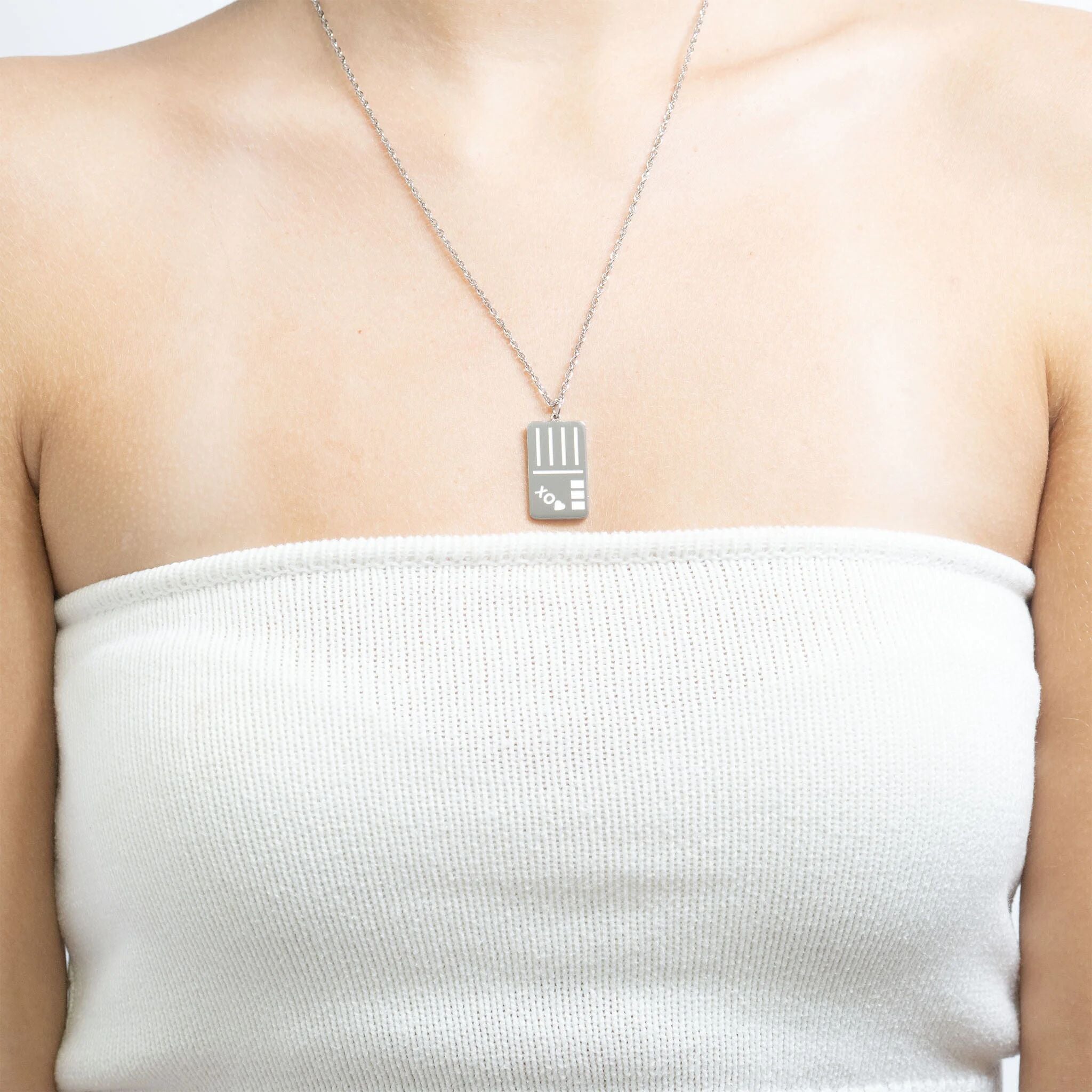 18K Gold Postcard Charm – Hypoallergenic Stainless Steel PVD Coated Jewelry
