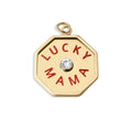 18K Gold Mama Charm – Durable Stainless Steel Lucky Pendant Gift for Mom