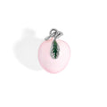 Peach Charm 18K Gold PVD Stainless Steel Enamel Jewelry Accent Piece for Bracelets