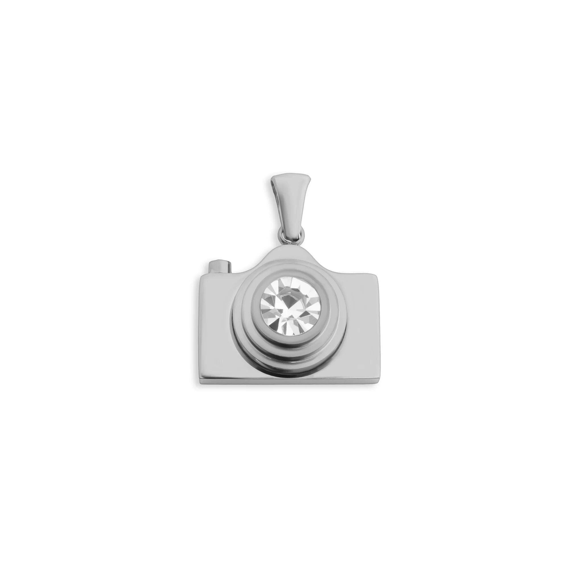 Gold Camera Charm – 18K PVD Coated Stainless Steel Artistic Pendant for Photography Lovers