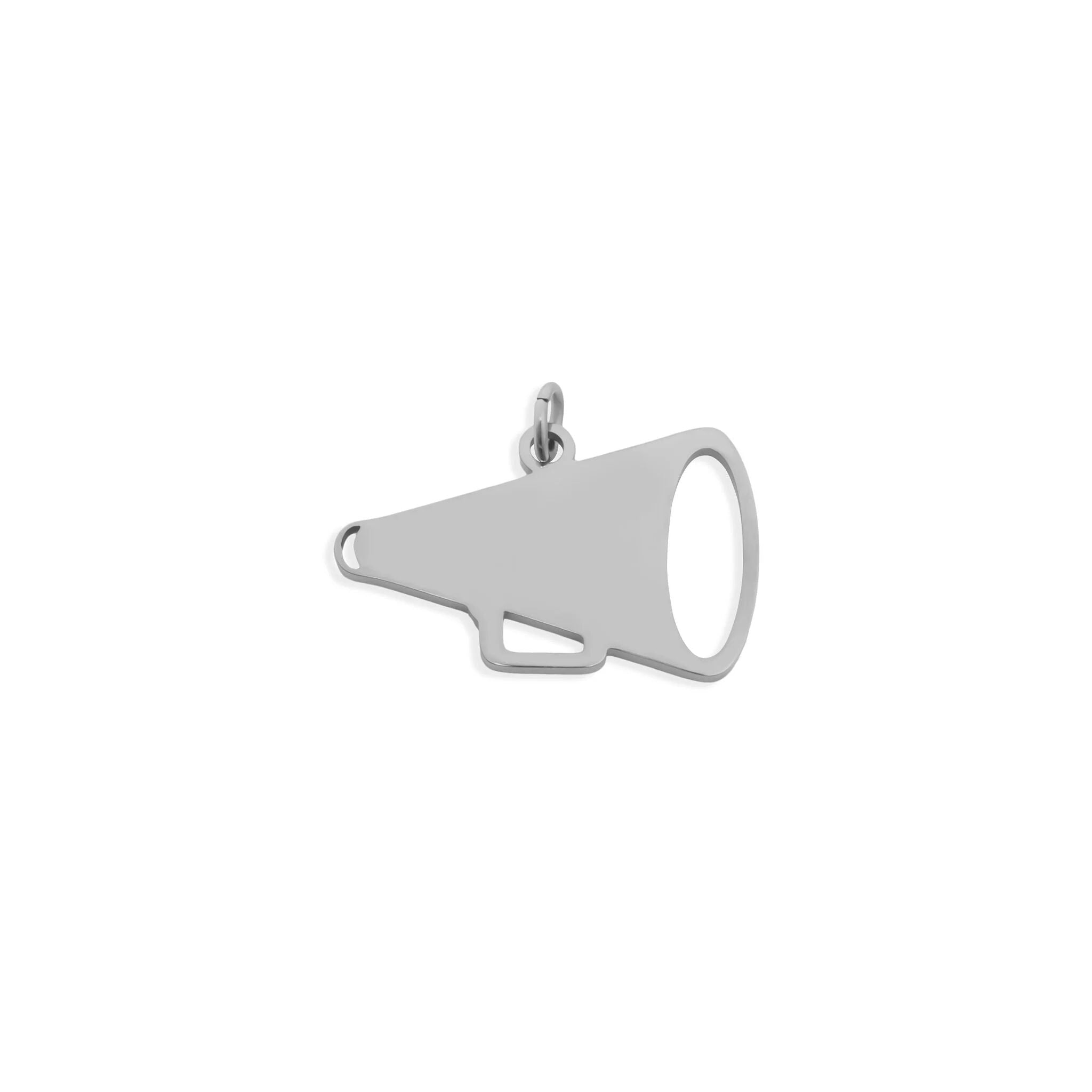 Gold Megaphone Charm - 18K Gold Jewelry Stainless Steel Statement Piece