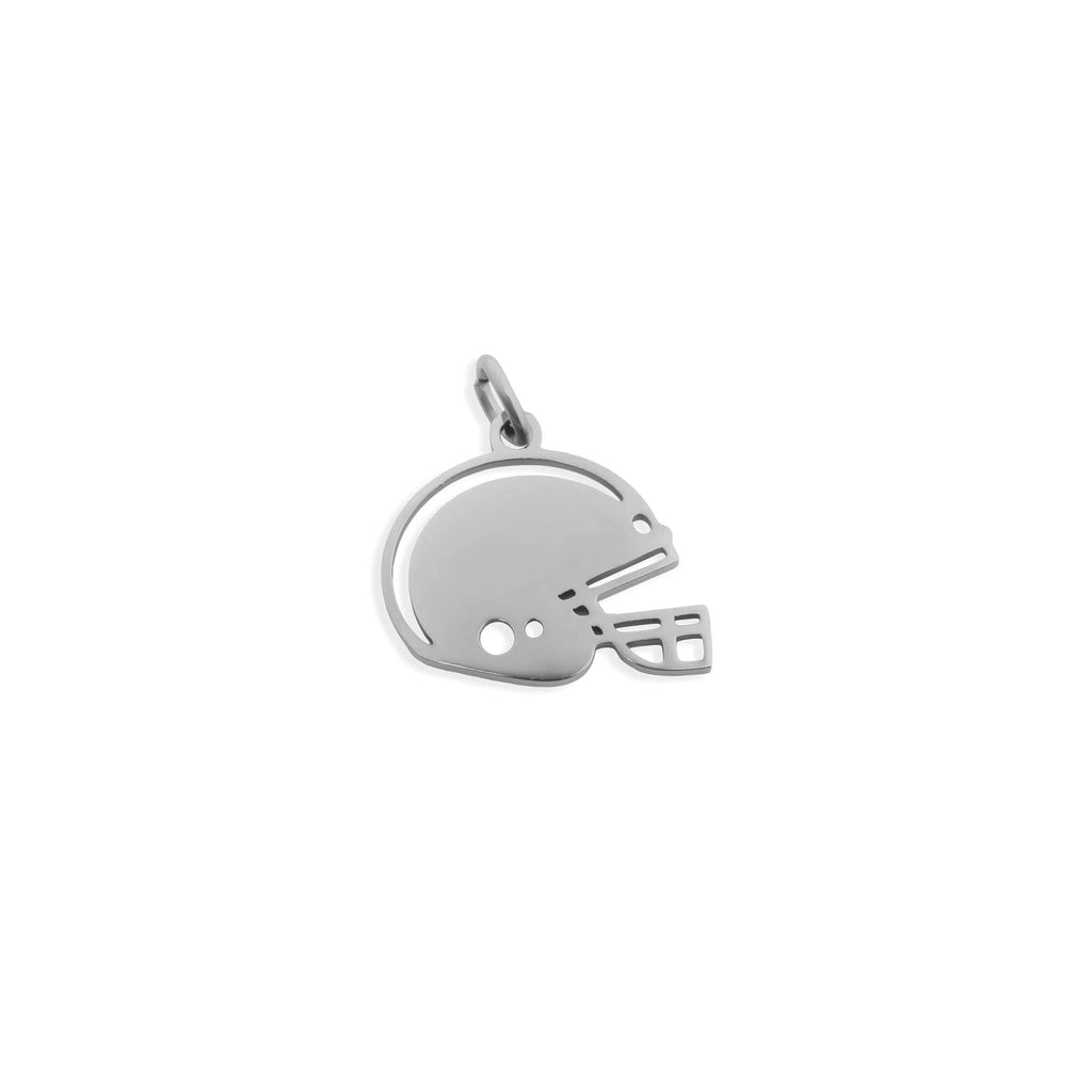 18K Gold Helmet Charm – Durable Stainless Steel, Hypoallergenic Symbolic Jewelry