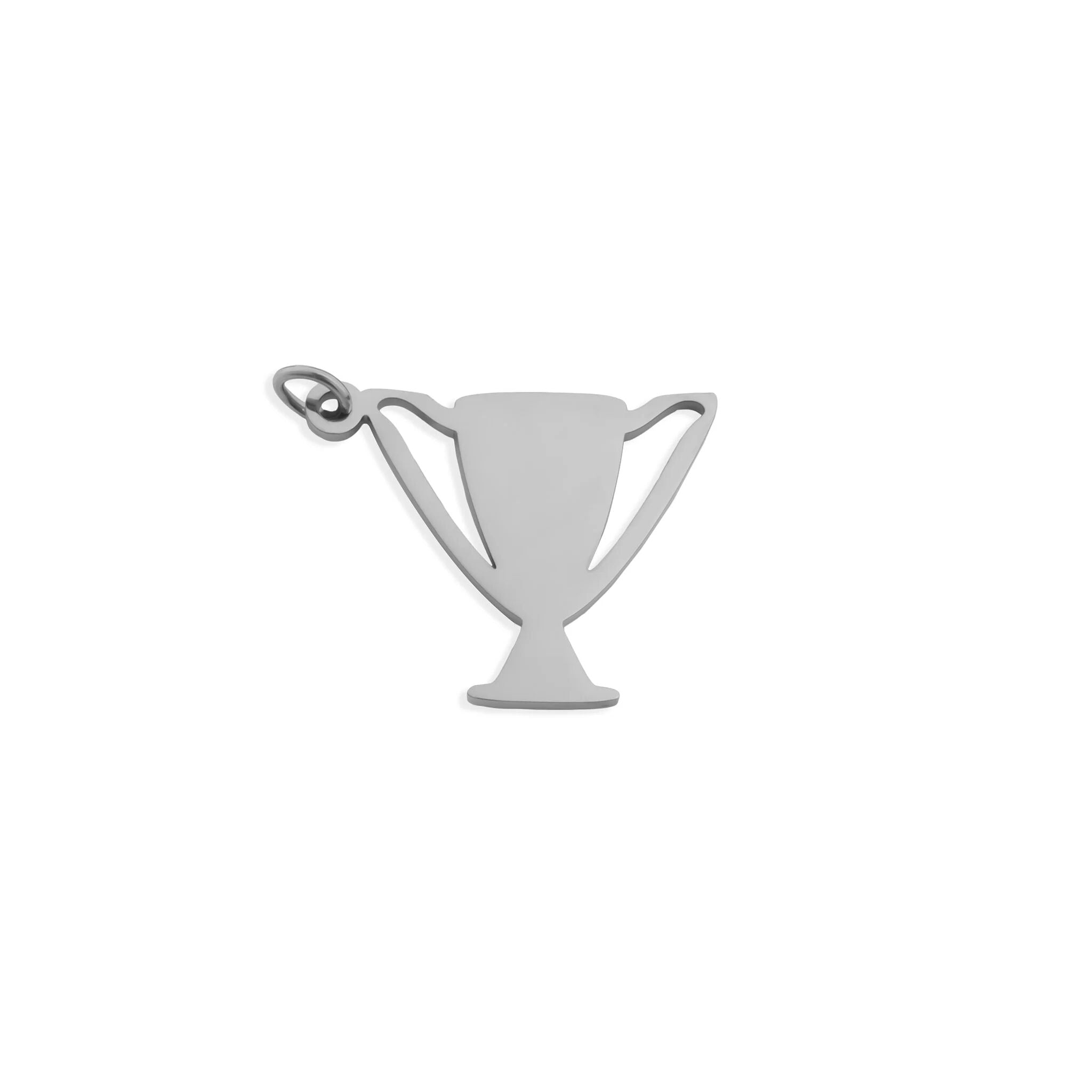 18K Gold Trophy Charm – Durable 316L Stainless Steel, Hypoallergenic Jewelry Pendant