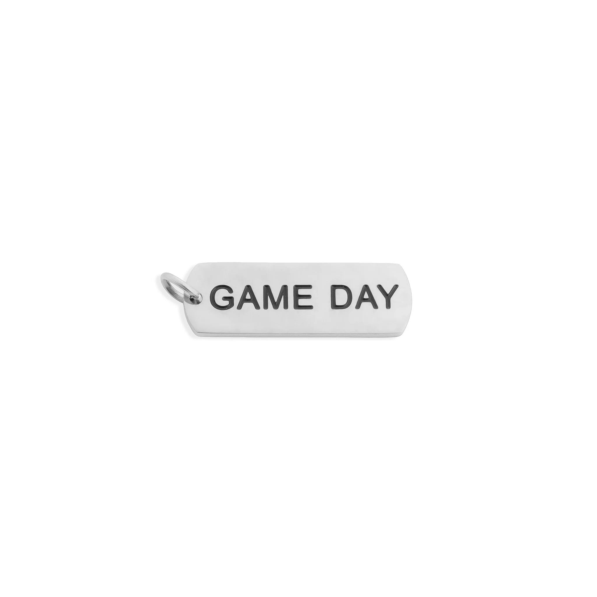 Gold Game Day Charm – 18K Gold PVD Coated Stainless Steel Script Style Accessory