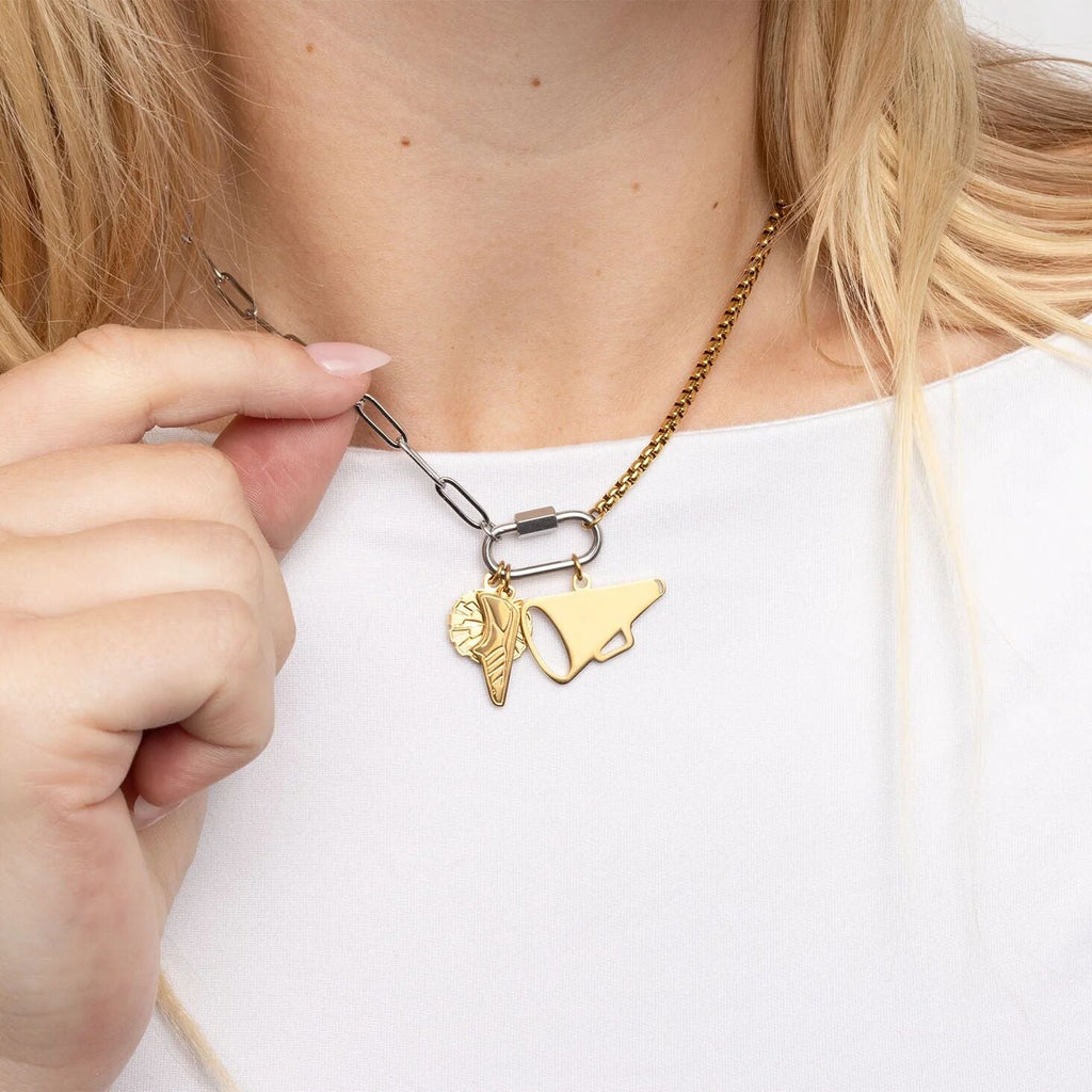 18K Gold Pom Pom Charm – Durable Stainless Steel PVD Jewelry Accessory