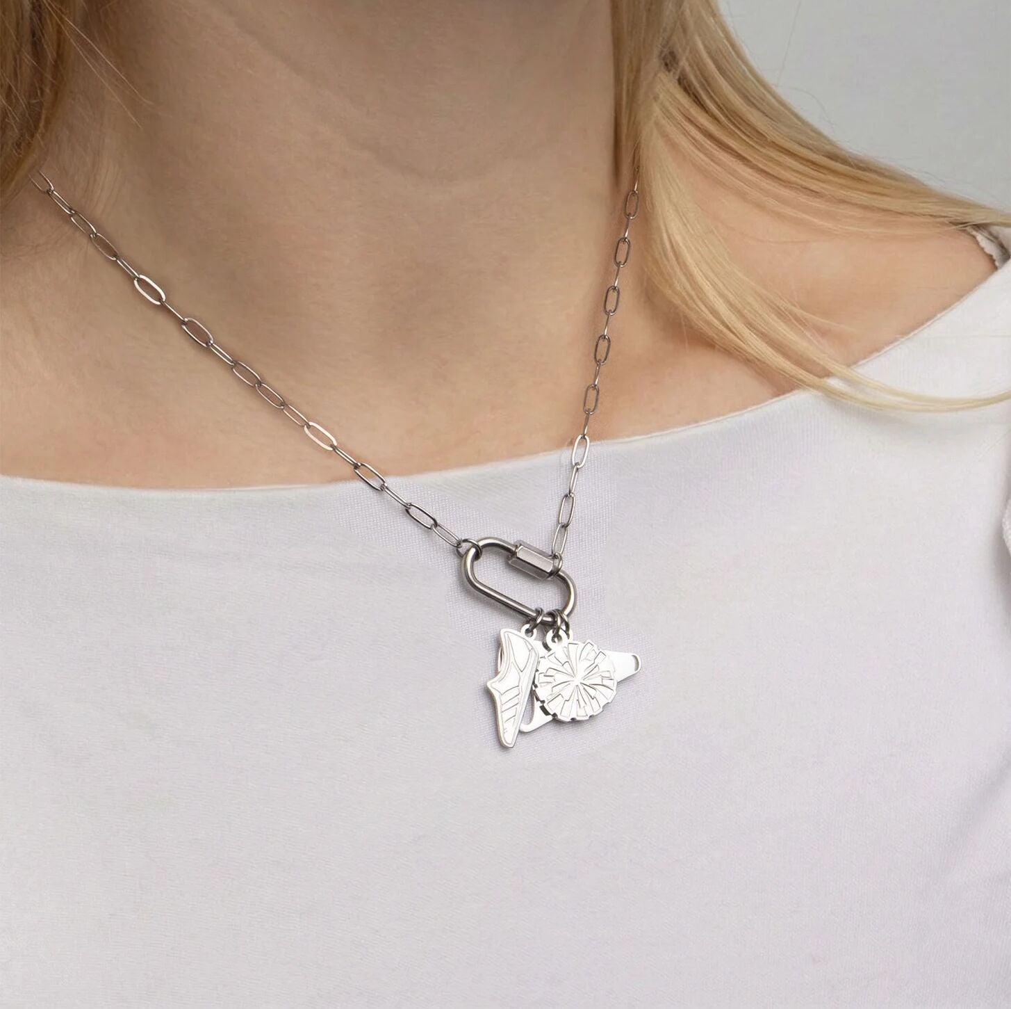 18K Gold Track Shoe Charm - Tarnish Resistant Stainless Steel Jewelry Gift