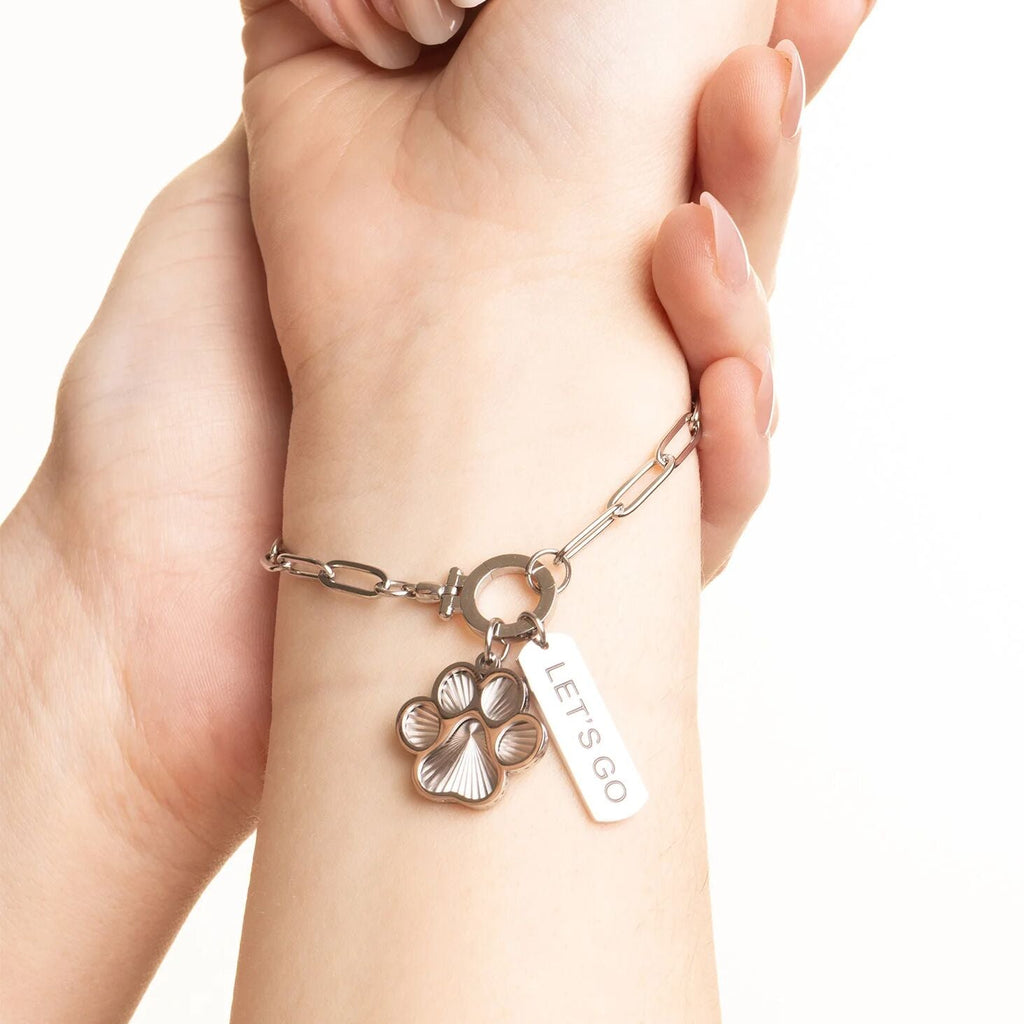 Gold Paw Print Charm – 18K Gold PVD Stainless Steel Durable Pet Jewelry