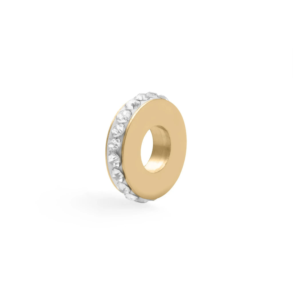 Gold Stone Spacer Bead