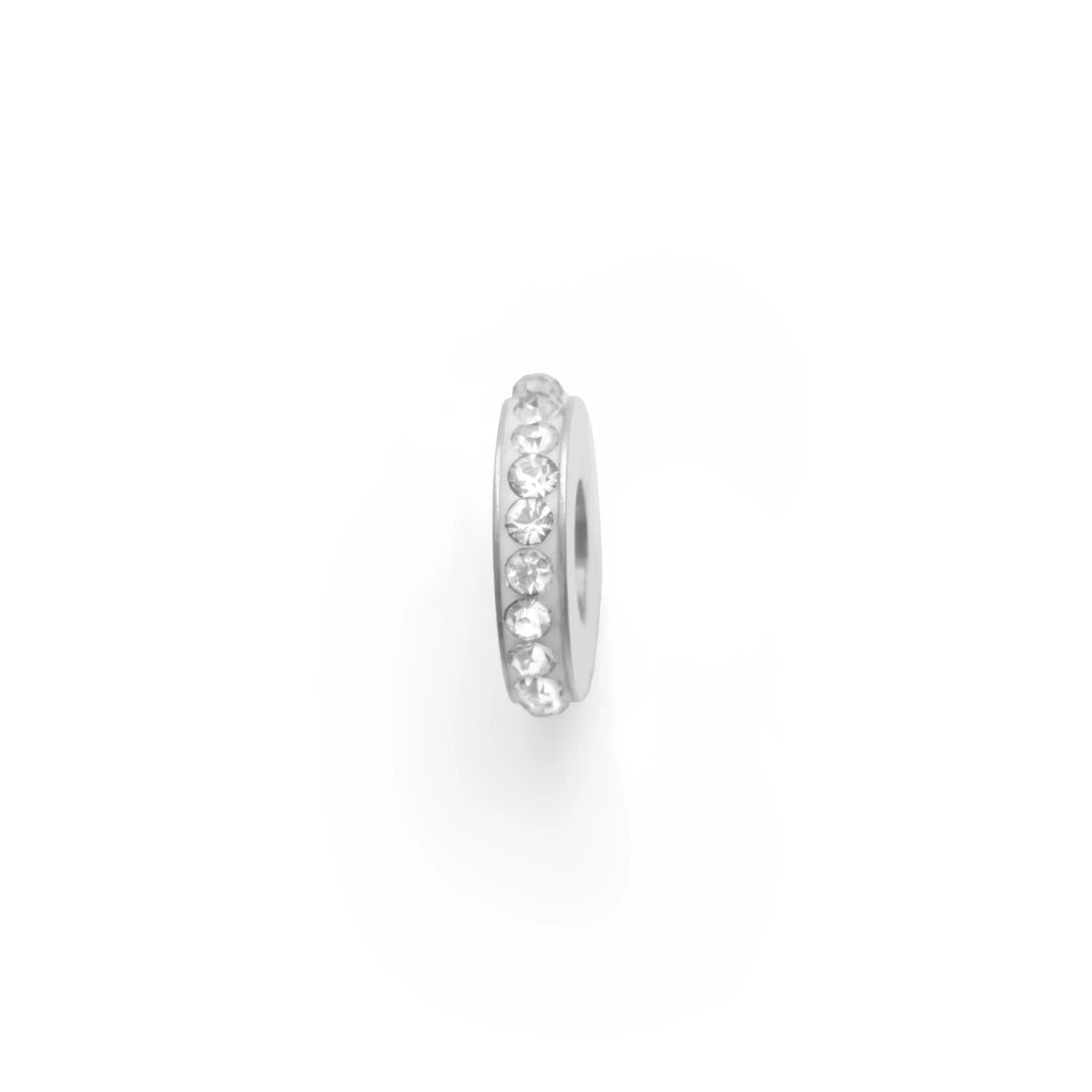 Silver Stone Spacer Bead