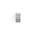 Silver Large Stone Spacer Bead