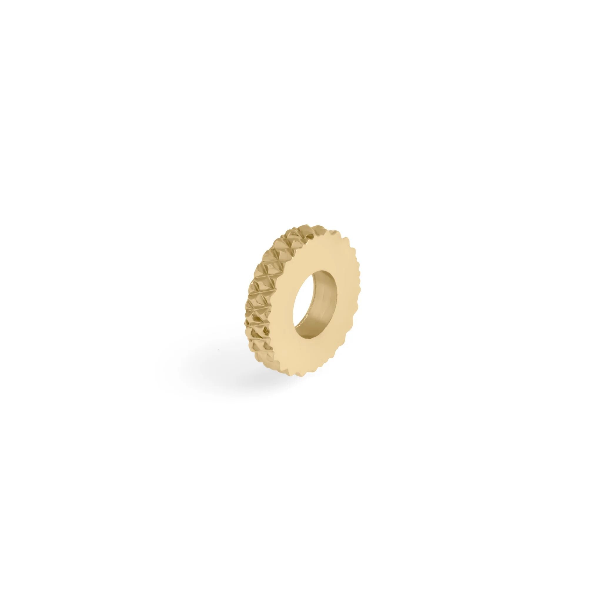 Gold Textured Spacer Bead 
