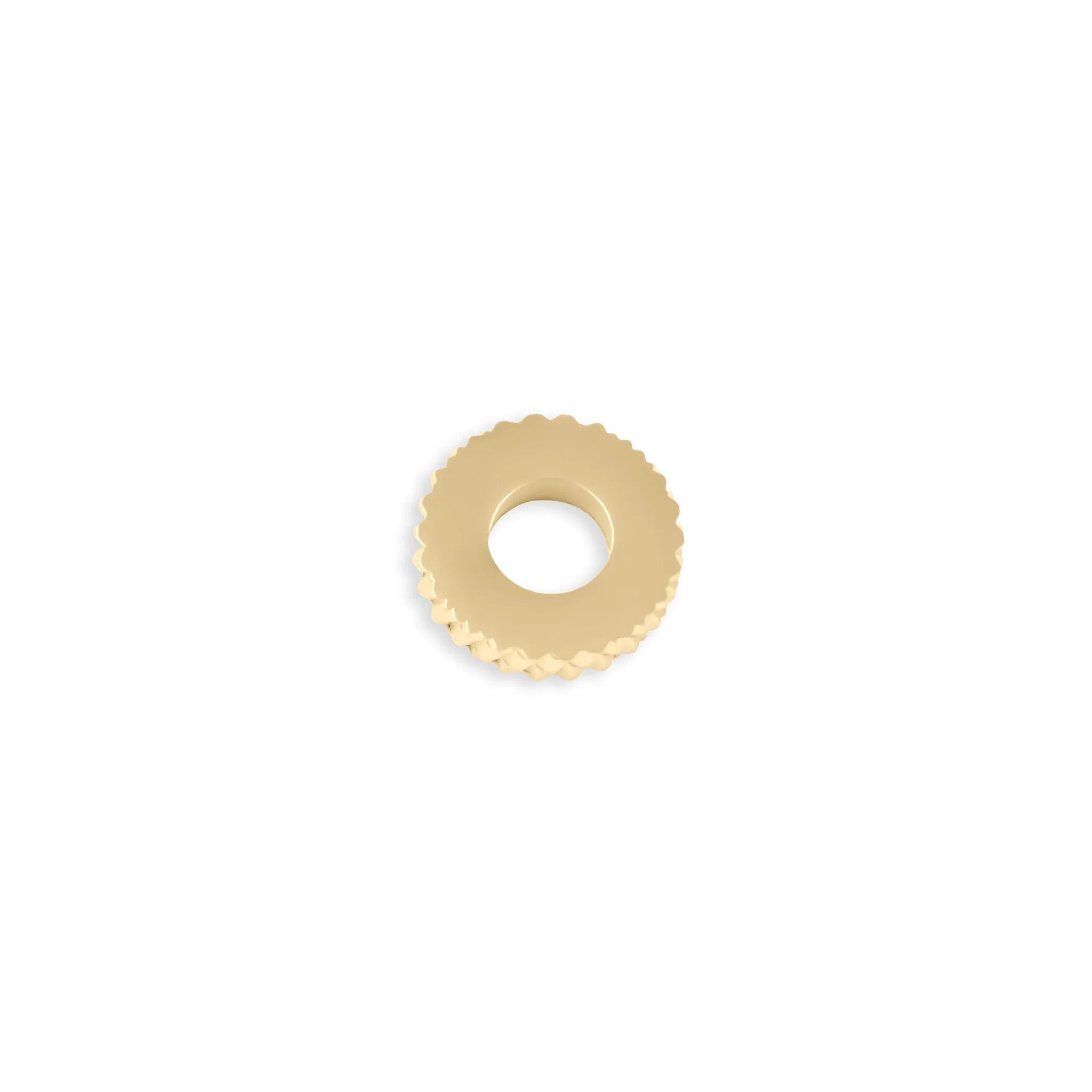Gold Textured Spacer Bead