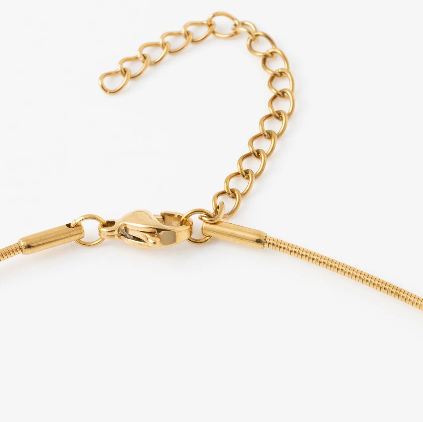 Gold Collar Necklace – 18K PVD Stainless Steel Adjustable Layering Chain