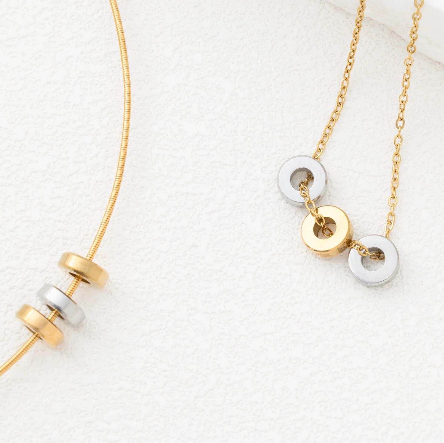 18K Gold Spacer Bead – Custom Bracelet Component | Gold Plated, Uniform Size, Nickel Free Bead