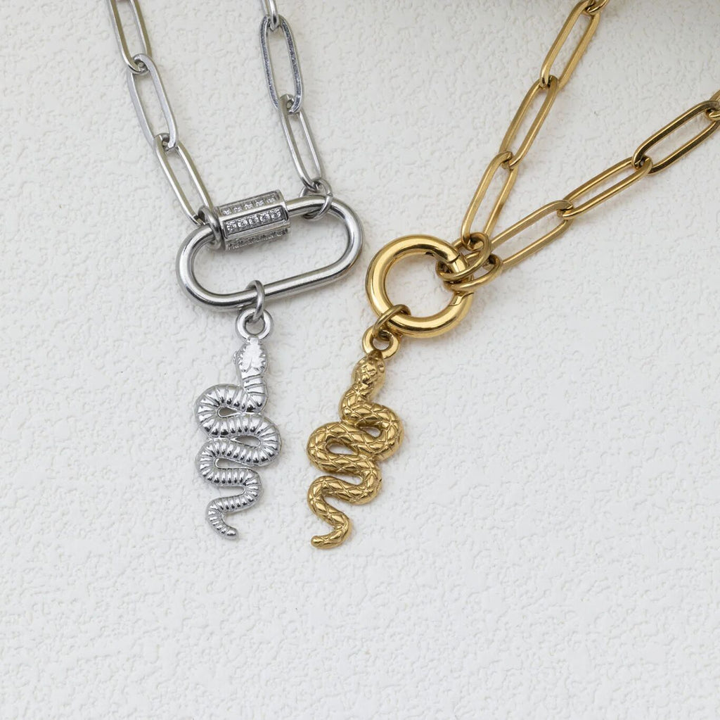 Gold and Silver Snake Charms