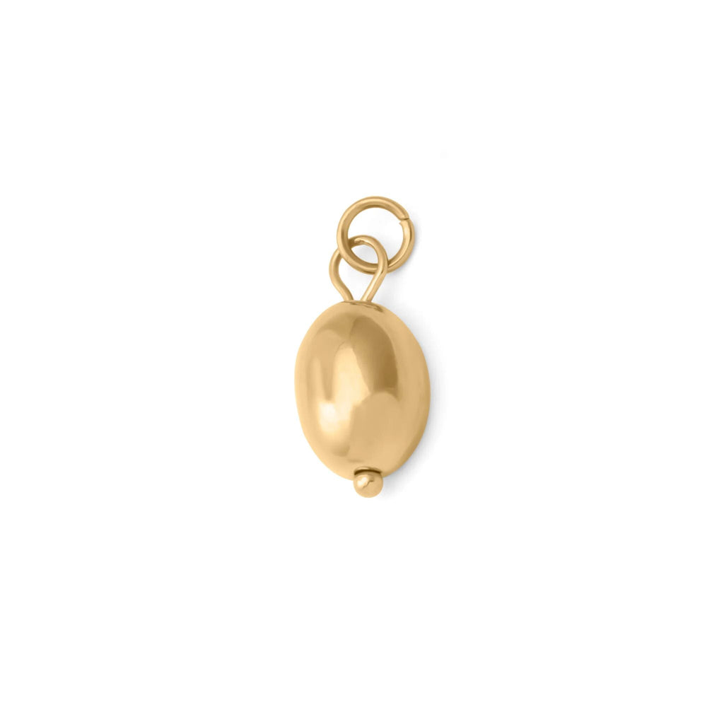 Gold Coffee Bean Charm