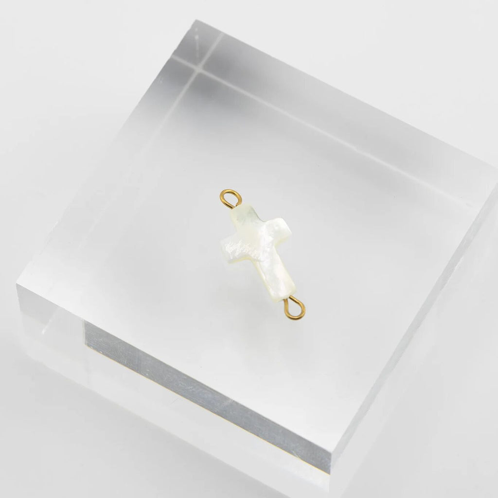 Gold Cross Connector Charm