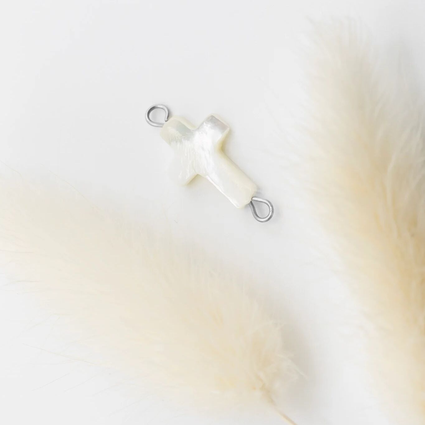 Silver Cross Connector Charm