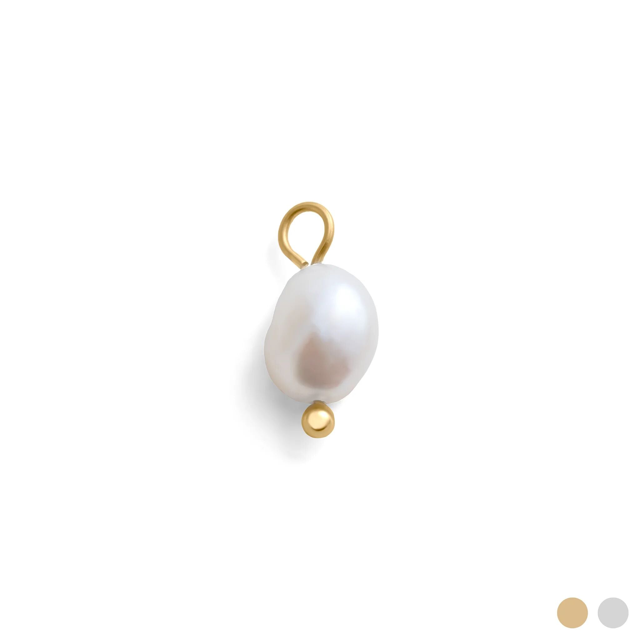 Gold Freshwater Pearl Charm