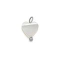 Silver Shell Heart Charm