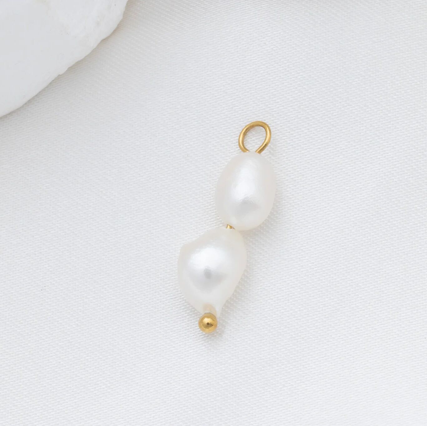 Gold Double Freshwater Charm 