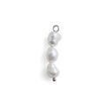 Silver Triple Freshwater Pearl Charm